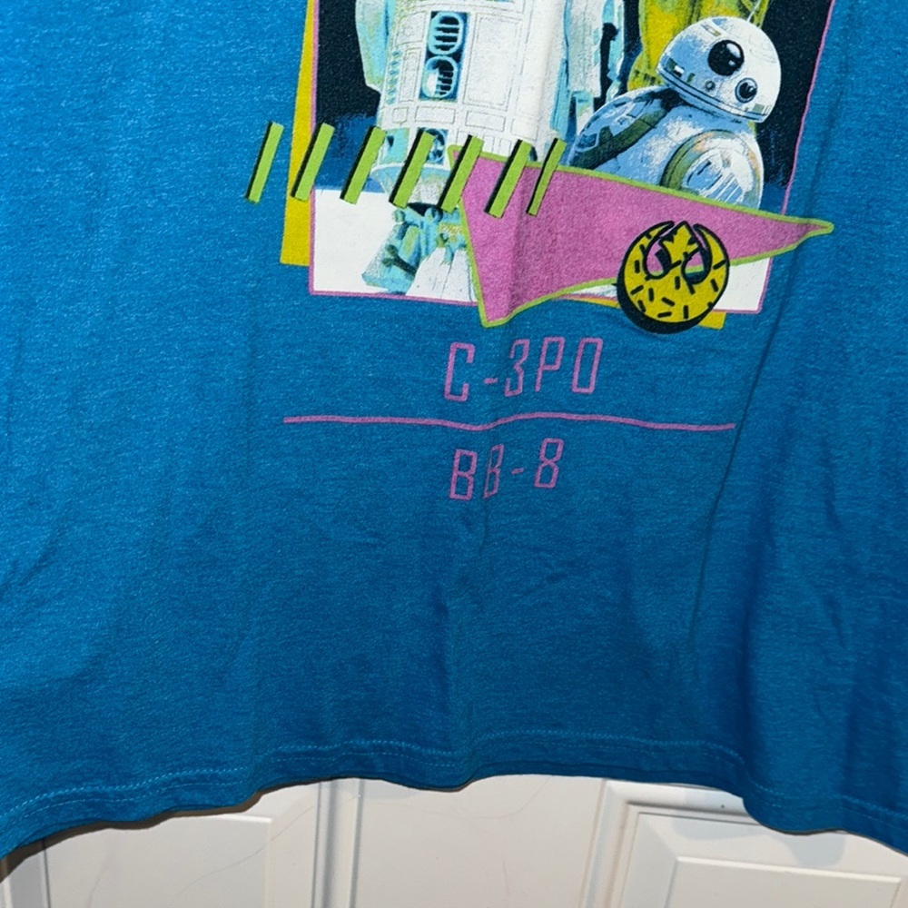 Star Wars Blue Graphic T-Shirt size Large - Picture 7 of 12